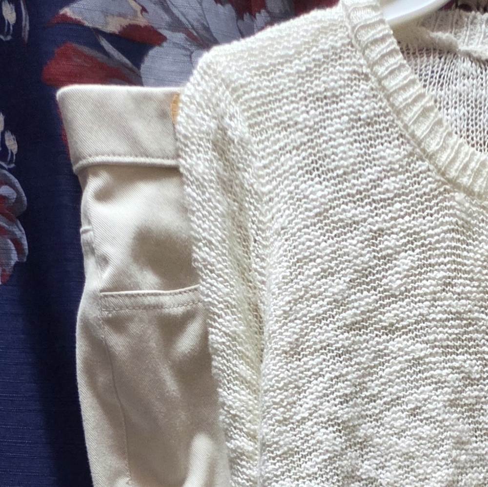 🌲🎿❤️🎁🌲⛷️⭐🎁⛷️Winter White Time And Tru Women's Stretch Knit Jeggings - Picture 3 of 16